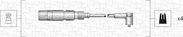 MAGNETI MARELLI Augstsprieguma vadu komplekts 941318111164